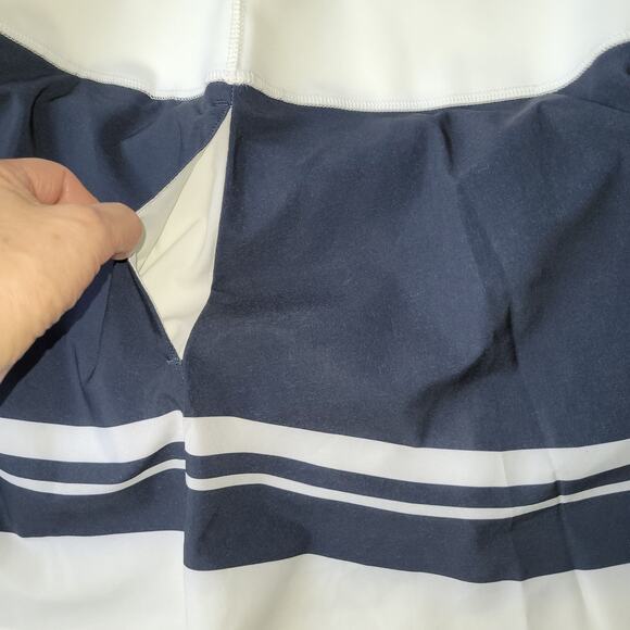 NWT Puma PWRSHAPE Colorblock Skort Size L White Navy Activewear Athletic Skirt - Picture 5 of 16